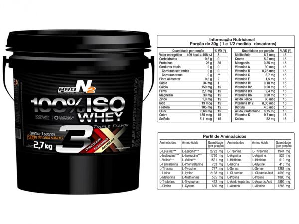 100% ISOWHEY 2,7KG - Chocolate -PRON2